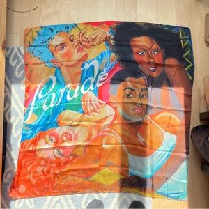 parade colorful scarf